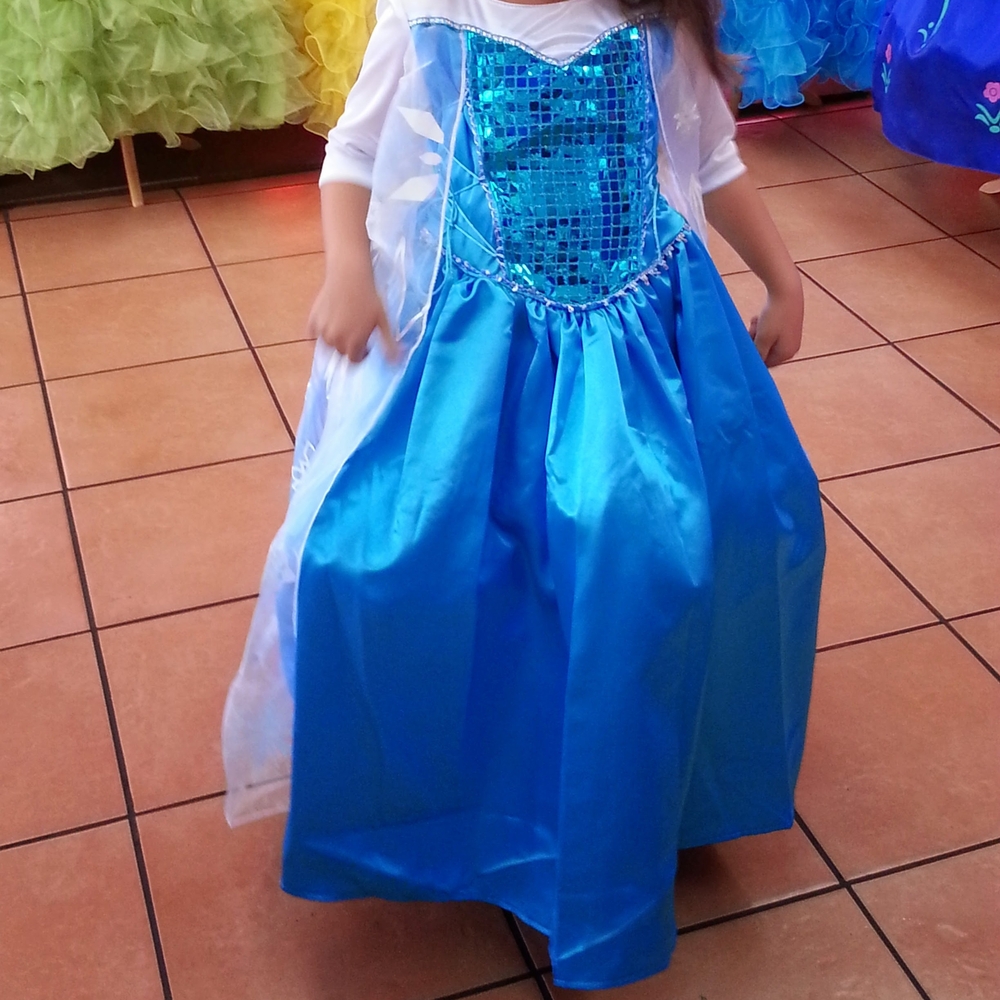DISNEY Frozen Princess Elsa Costume SIZE 6
